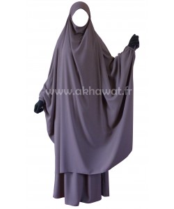 French Jilbab with skirt - Light microfiber