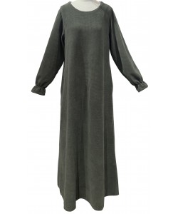 Abaya Velour Hiver - Manches Tulipe