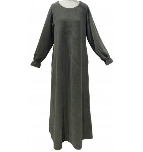 Abaya Velour Hiver - Manches Tulipe