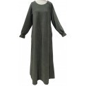 Abaya Velour Hiver - Manches Tulipe