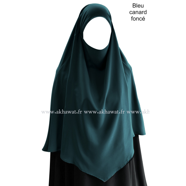 Tie back Khimar - Formal black - Light microfibre
