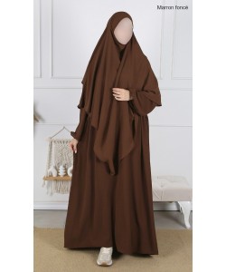 Ensemble Khimar et abaya Jazz - manches ballon