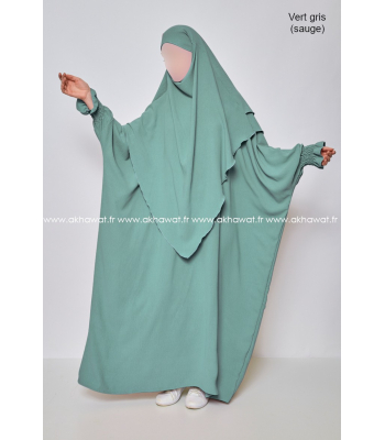 Ensemble Khimar et abaya Jazz - Tulipe