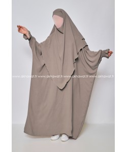 Ensemble Khimar et abaya Jazz - Tulipe