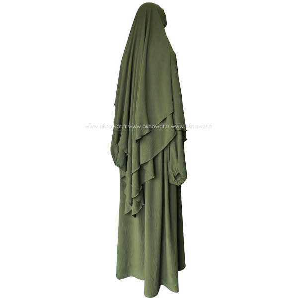Ensemble Khimar et abaya Jazz - manches ballon