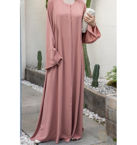 Buttoned Abaya - 'Silk of Medina'