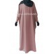 Abaya Papillon manches serrées lycra - Ouverture zip