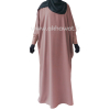 Abaya Papillon manches serrées lycra - Ouverture zip