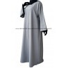 Twill Abaya - Round collar