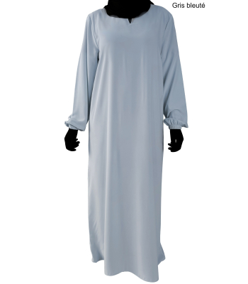 Abaya Soie de Médine - manches élastiquées - El bassira