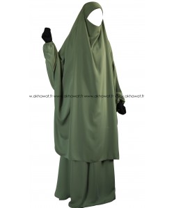 'Silk of Medina' French Caviary Jilbab with skirt