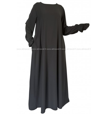 Tulip cuffs flared Abaya - Silk of Medina