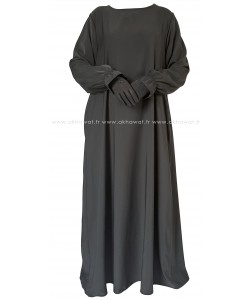 Abaya évasée manches tulipe - Soie de Médine