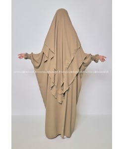 Set of abaya and khimar Jazz - Tulip