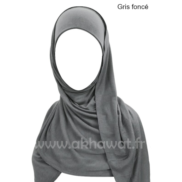 Hijab bonnet intégré simple - Viscose