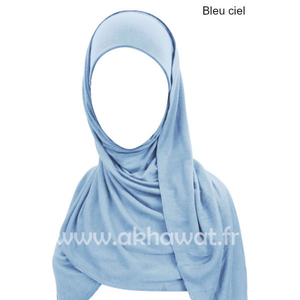 Hijab bonnet intégré simple - Viscose