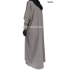 Abaya Papillon manches serrées lycra - Ouverture zip
