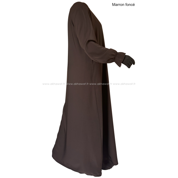 Abaya évasée manches tulipe - Soie de Médine