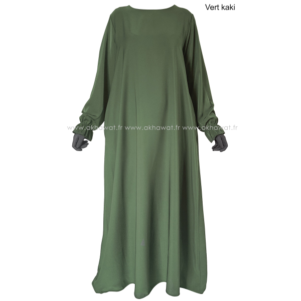 Abaya évasée manches tulipe - Soie de Médine