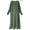 Abaya évasée manches tulipe - Soie de Médine