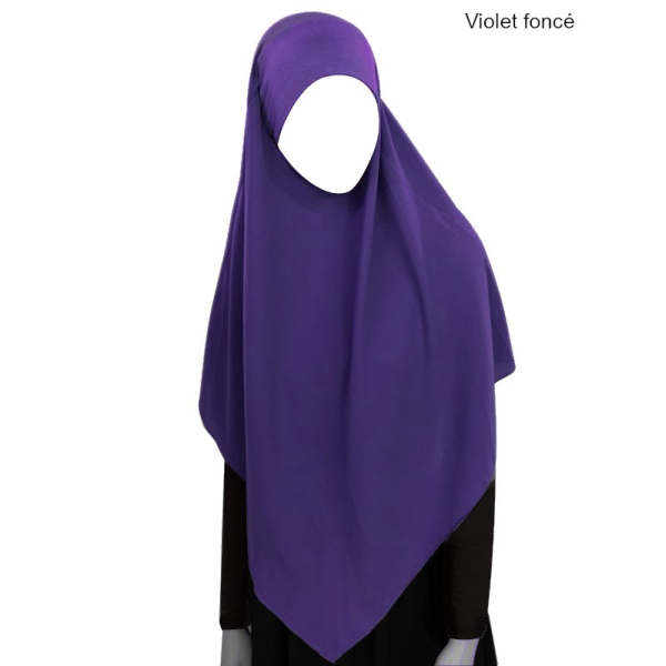 Khimar à enfiler - Mousseline crêpe