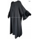 Abaya ample zipée - Manches volants