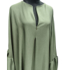 Abaya ample zipée - Manches volants
