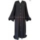 Buttoned kimono abaya - Flared