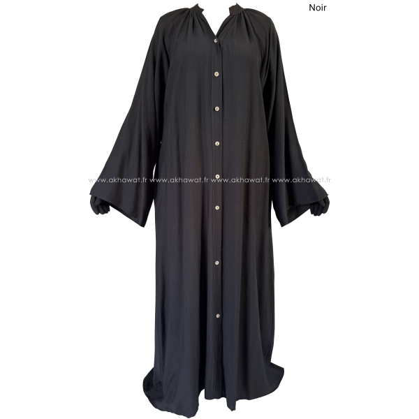 Abaya cheminse boutonnée - Viscose