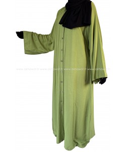 Buttoned kimono abaya - Flared