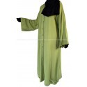 Buttoned abaya - Viscose