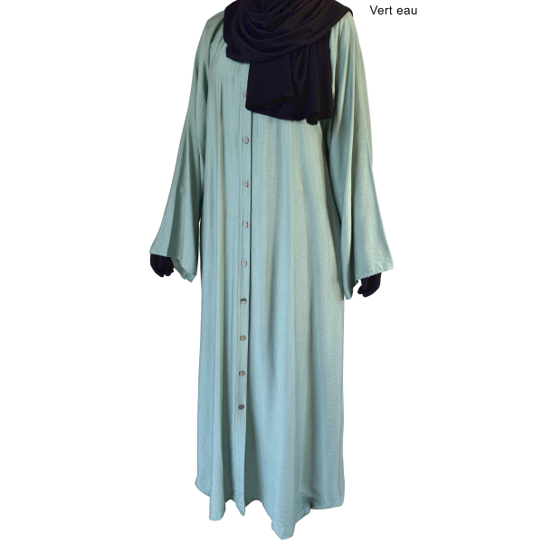 Abaya cheminse boutonnée - Viscose