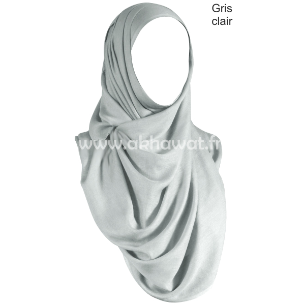 Hijab modal léger - Style Pashmina