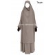 French Jilbab with flared skirt - Light microfiber