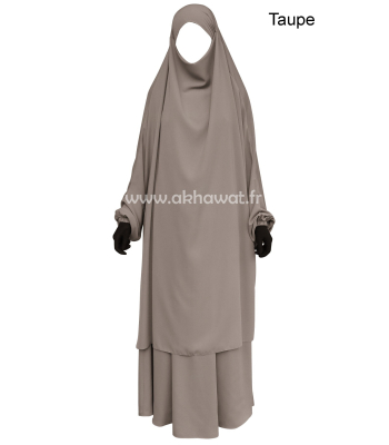 French Jilbab with flared skirt - Light microfiber