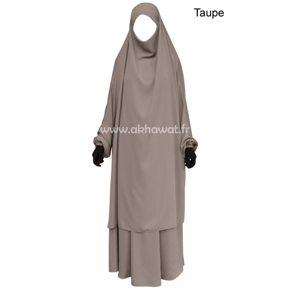 Jilbab 2 pièces jupe - Microfibre Léger - El bassira