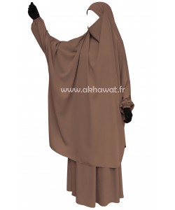 French Jilbab with flared skirt - Light microfiber
