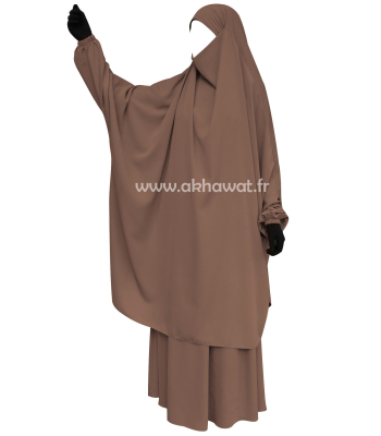 Jilbab 2 pièces jupe - Microfibre Léger - El bassira