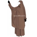 Jilbab 2 pièces jupe - Microfibre Léger - El bassira