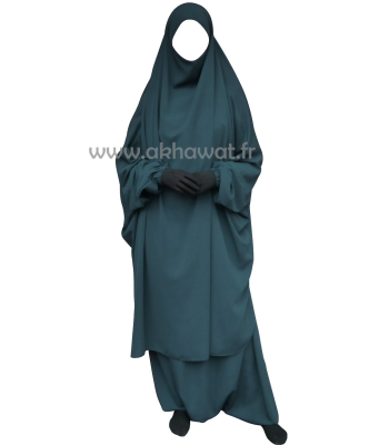 Jilbab 2 pièces sarouel - Microfibre Léger - El bassira