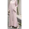 Abaya Satinée Strass - Qualité +