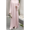 Abaya Satinée Strass - Qualité +