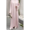 Abaya Satinée Strass - Qualité +