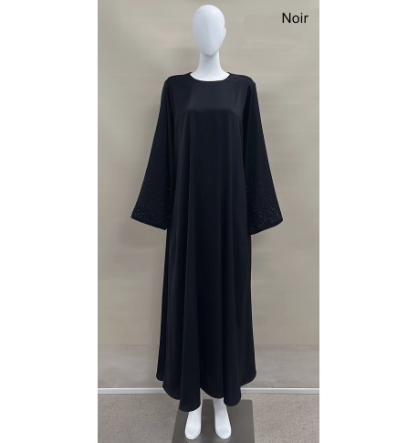 abaya with rhinestones