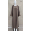 Abaya Satinée Strass - Qualité +