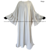 Abaya ample zipée - Manches volants