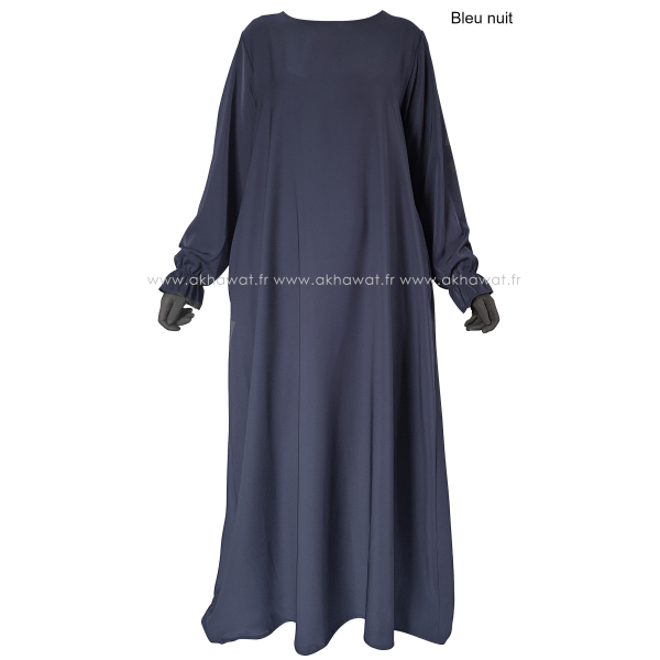 Abaya évasée manches tulipe - Soie de Médine