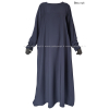 Abaya évasée manches tulipe - Soie de Médine