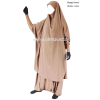 Jilbab manches serrées - 2 pièces sarouel