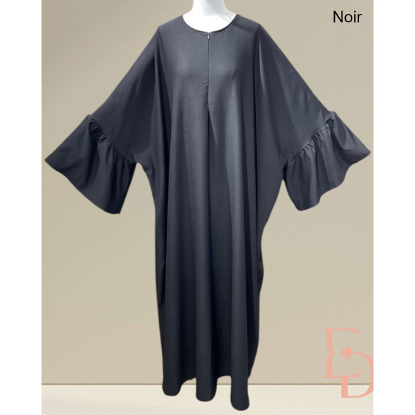 Warm butterfly abaya - Ruffled sleeves
